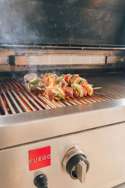 Kabob on grill