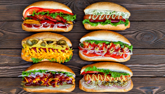 grilled hot dog